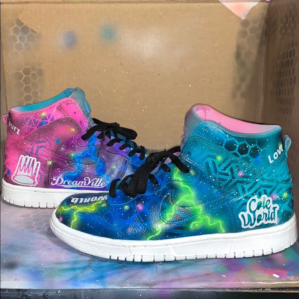 Nike High Custom J.Cole Galaxy